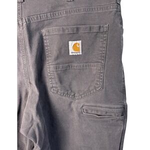 Carhartt Relaxed Fit Pants Men's 36x34 Gray Casual Work Utility‎